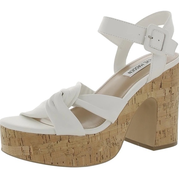Steve Madden Shoes - 💃🏻Steve Madden White Tan Platform Shoes